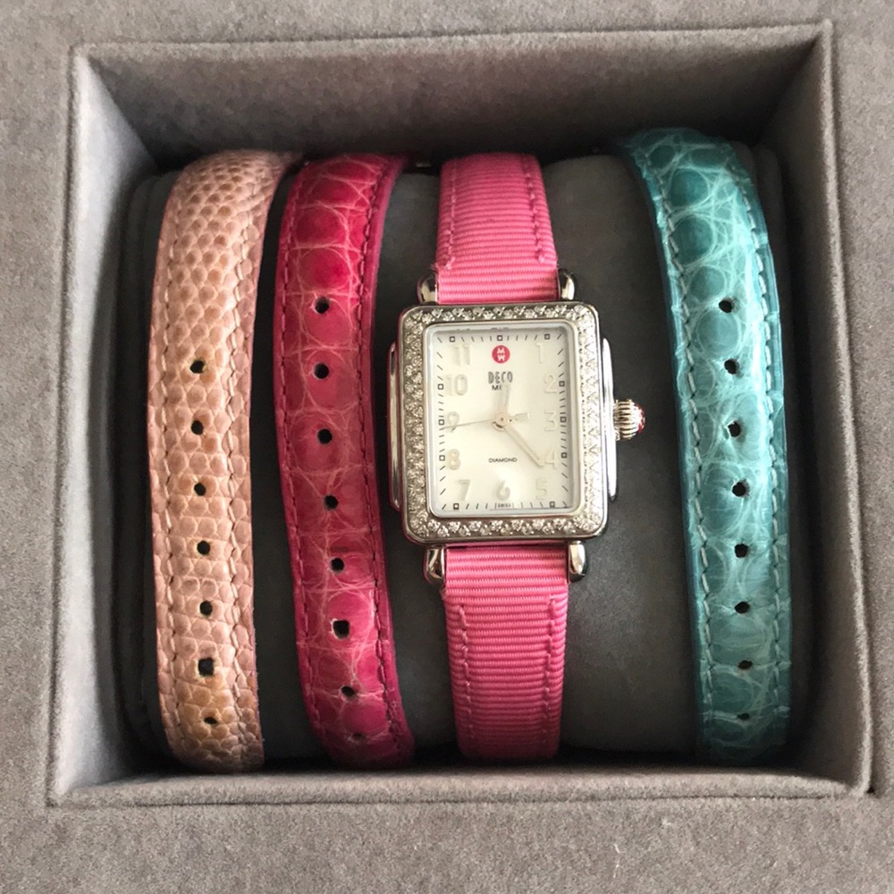 Michele Diamond Deco Mini watch